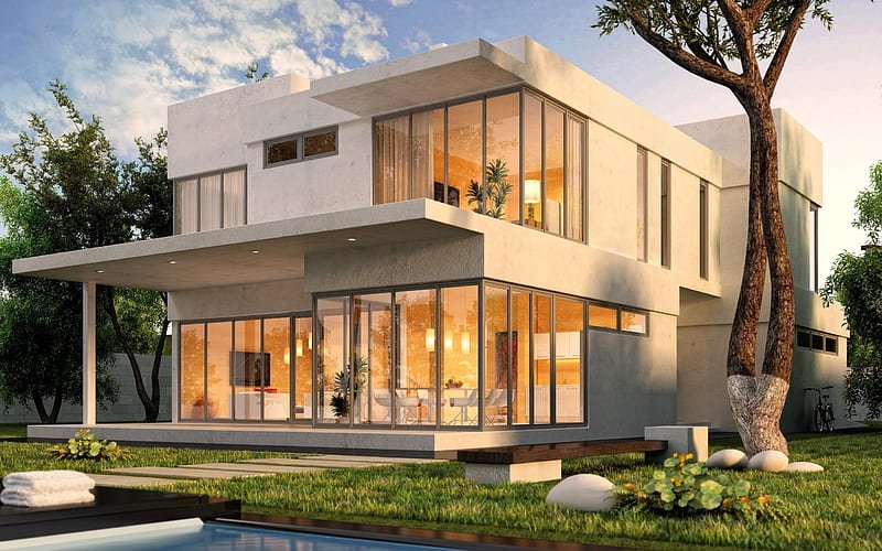 Home hd wallpaper 3d house design modern exterior design modern house